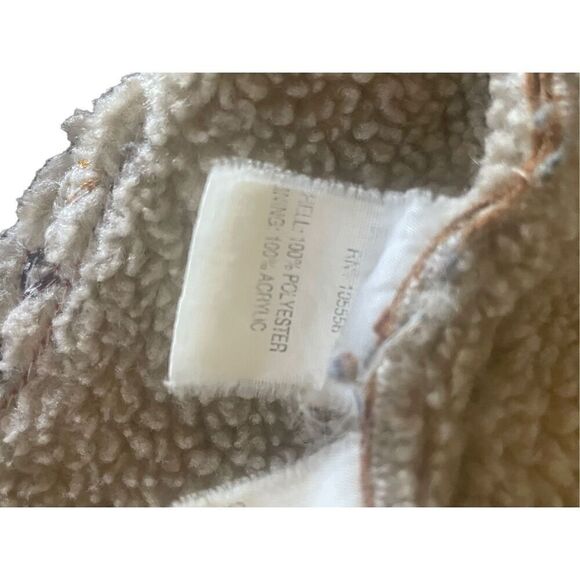 Daniel Benjamin Faux Leather Sherpa Lined Embroidered Boho Style Jacket Size Sma - Picture 10 of 13